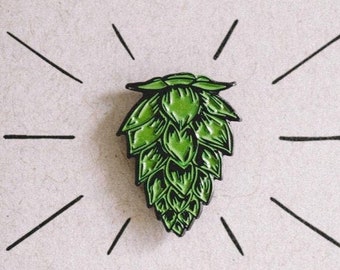 Hop Enamel Beer Pin | Beer Pin | Beer Gift | Craft Beer Lover | Hops | Enamel Pins