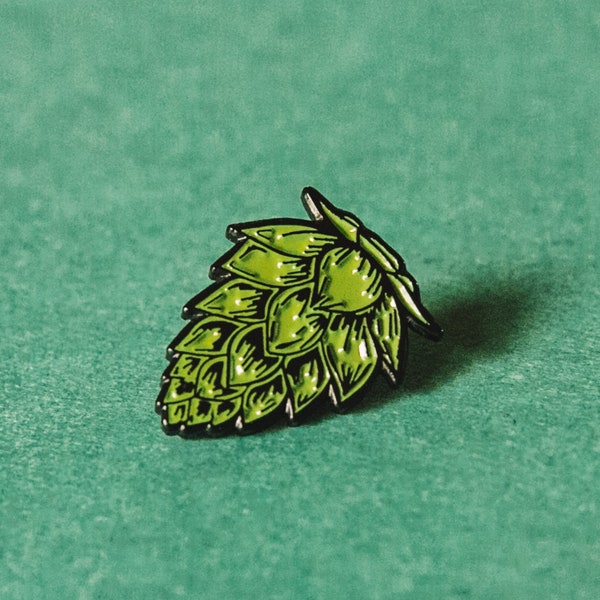 Hop Enamel Beer Pin | Hops | Beer Pin | Beer Gift