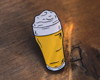 Slow Pour Pils Beer Pin - Beer Gift - Beer Lover - Lager Lover