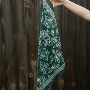 Hoppy Hanky Screen Printed Hop Pattern Bandana Craft Beer Bandana image 4