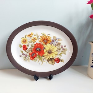 Vintage Hornsea Lancaster Vitramic oval platter, 13.5 inches made in England