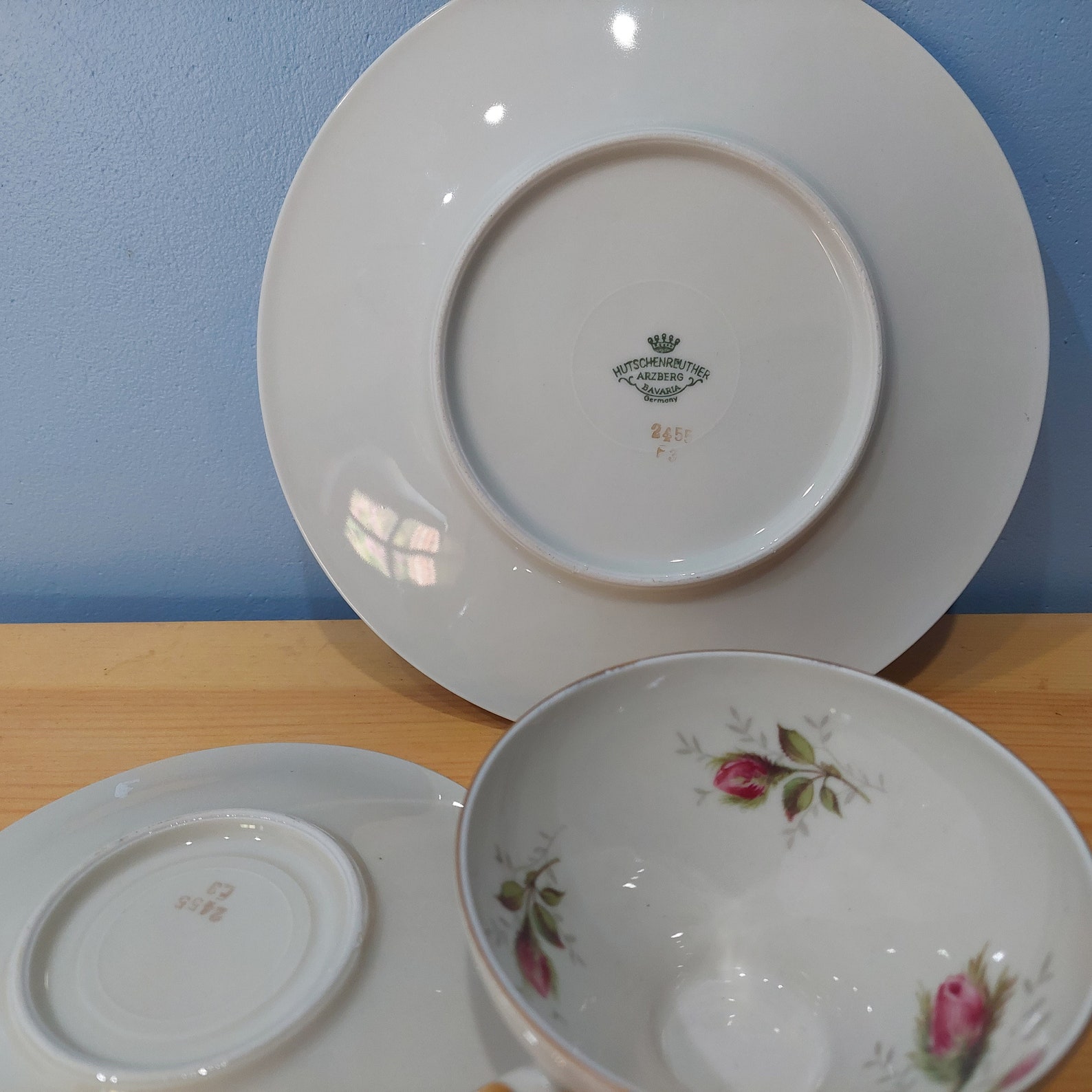 1 SERVICE A FRUITS EN véritable porcelaine articles neuf - Household