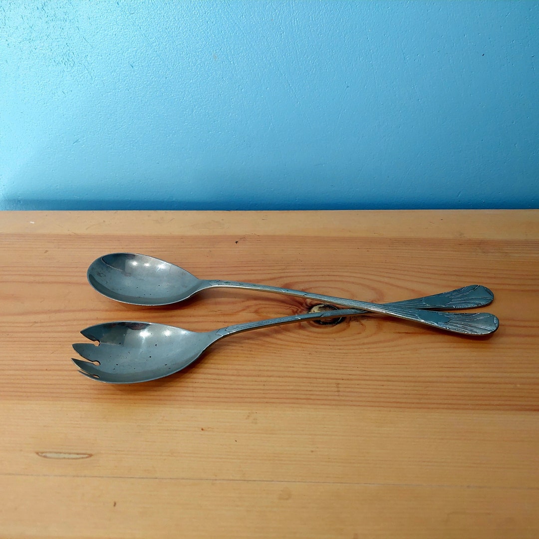 Mid Century EPNS Silver Salad Servers, Made in England 1950s/60s Etsy