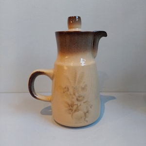 Vintage Denby &quot;memories&quot; stoneware tall teapot/coffee pot, made in England