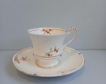 Vintage Paragon star teacup and saucer, fine bone china made in England 1929