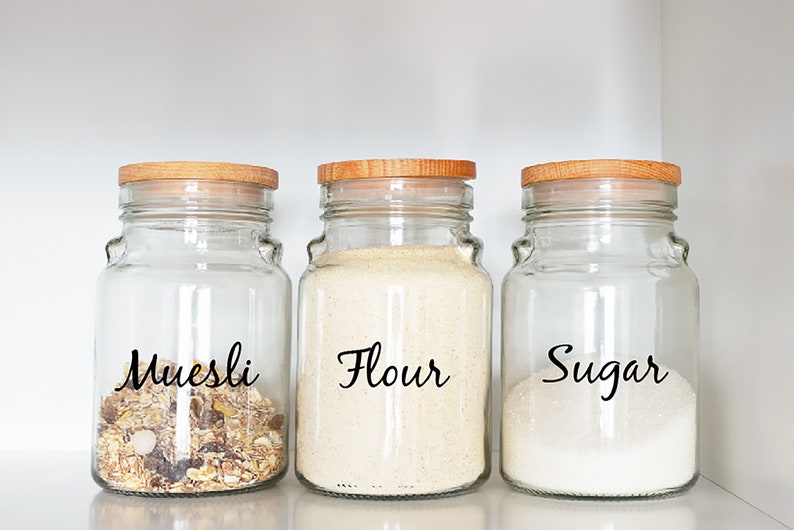 The Home Edit Custom Pantry Labels Multipack Kitchen Etsy