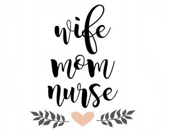Download Nursing is a work of Heart SVG diy sign Svg nurse mom svg ...