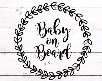 Download Baby on board svg | Etsy