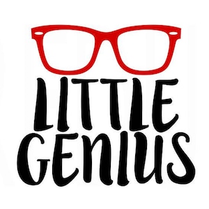 wenig Genie Svg, Gläser Svg, leicht cricut geschnitten Datei, zurück zur Schule Svg, Studentenleben, Kindergarten Svg, Hipster Schule Svg, Buch Nerd Svg