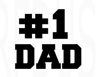Download Number 1 dad svg | Etsy