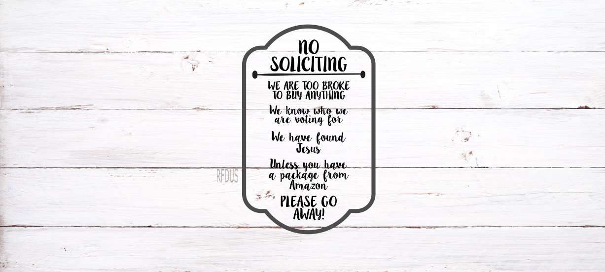 Download No Soliciting SVG Unless you have a package from amazon ...