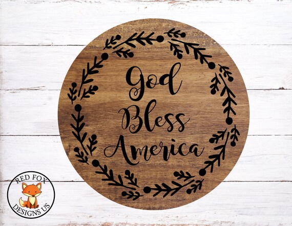 God Bless America Svg Home Of The Free Because Of The Brave Etsy