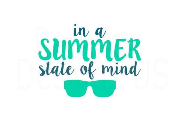 Download Free In A Summer State Of Mind Sunglasses Svg Summer Svg Beach Etsy SVG Cut Files