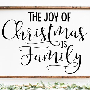 La alegría de la navidad es la familia, noche silenciosa svg, oh noche santa svg, navidad svg, cricut cortando, navidad diciendo svg, oh noche santa