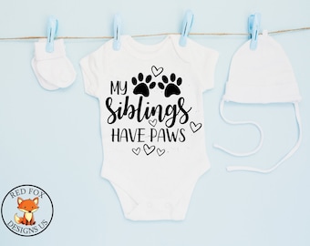 My siblings have paws svg, cricut cutting file, dog mom, dog lover, doggy lover, brother, sister svg, dog svg, puppy svg, baby boy girl svg