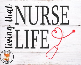 Living that nurse life svg, Messy bun coffee scrubs nurselife svg, nurse svg file, mothers day, nurse gift present, hashtag nurselife svg