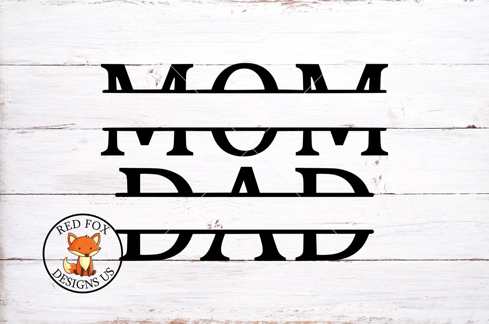 Download SVG FILES Mom Dad Split Monogram Mom Monogram svg Dad | Etsy