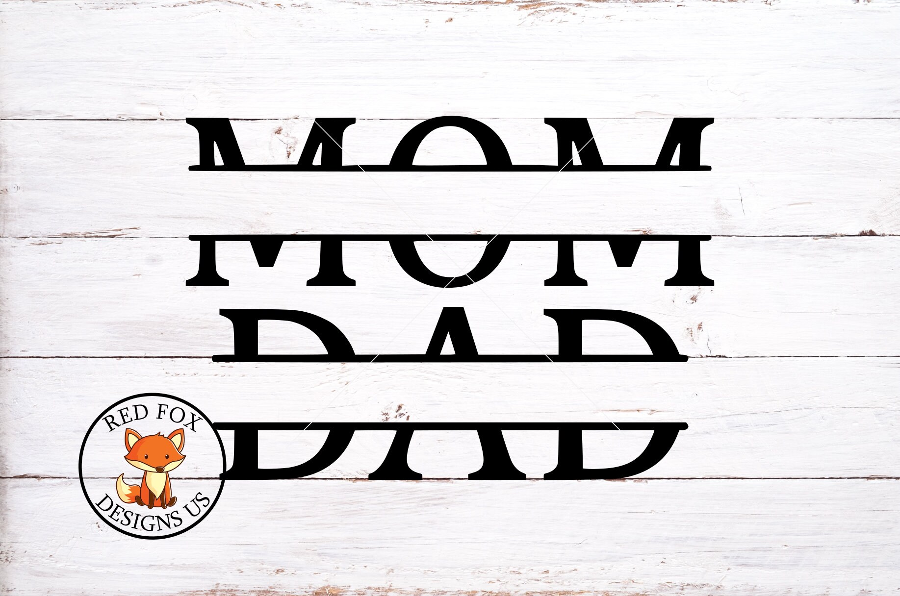 Download SVG FILES Mom Dad Split Monogram Mom Monogram svg Dad | Etsy