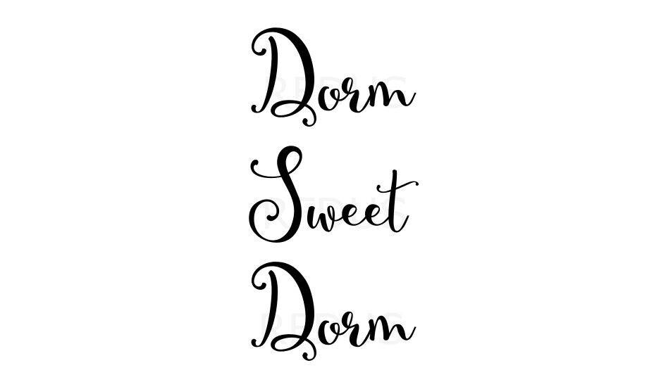 Download Dorm sweet Dorm svg college svg school svg college girl | Etsy