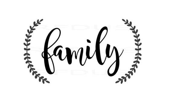 Download Family Rustic SVG File Laurel Wreath Cricut Cutting svg | Etsy