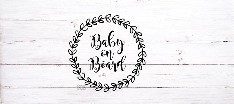 Download Baby on board svg wreath svg cricut cutting file babies on ...