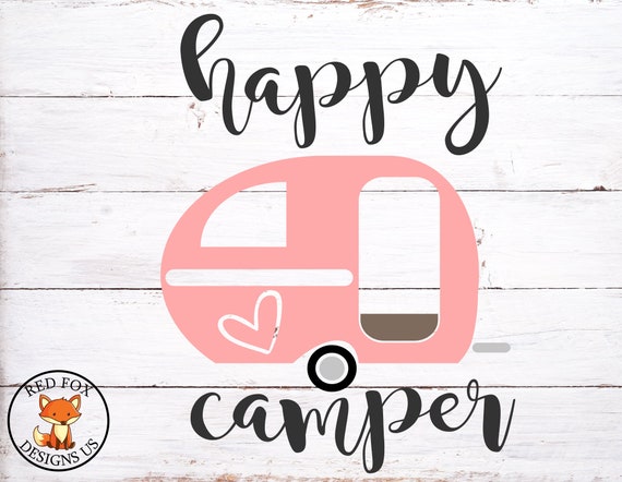 Download Free Happy Camper Svg Vector Design Cricut Cutting File Hiking Etsy SVG Cut Files