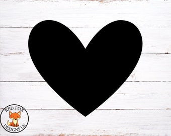 Heart Shape SVG, Heart Cricut Cutting Files, Easy Vector SVG File, Heart Clipart svg, Cute Heart Cutting File, Love Heart Shirt DIY Svg file