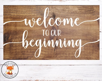 Welcome To Our beginning svg, Welcome To Our Wedding SVG, Wedding svg, engagement,vector design svg, best day ever, the yes day, wedding day