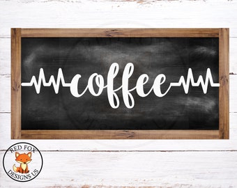 Coffee Heartbeat svg, Heart ekg SVG, Coffee mug svg, coffee lover, coffee time, funny svg, coffee is life svg, diy mug, diy shirt svg, cute