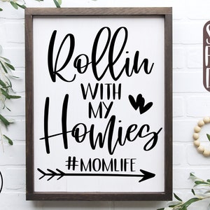 ARQUIVOS SVG, Rollin com meus manos SVG, Mom Shirt Svg Png Dxf, Arquivo de corte Cricut e Silhouette Cameo, Arquivo de design Svg do Dia das Mães
