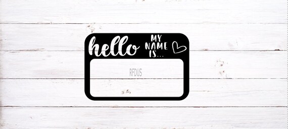 Download Name Tag Svg Hello My Name Is Svg Hashtag Teacherlife Svg Etsy