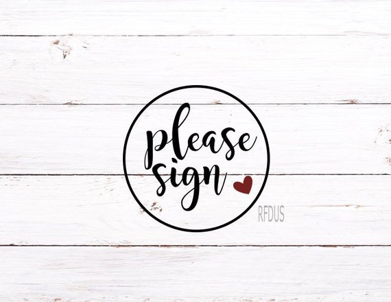 Download Please Sign Svg Wedding Svg Wedding Guestbook Table Svg Etsy