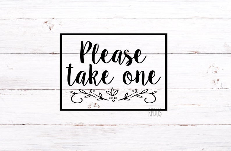 Download Please take one svg wedding svg Wedding guestbook table | Etsy