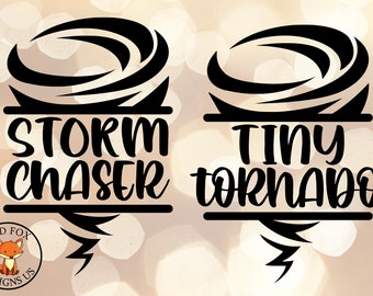 SVG FILES, Storm Chaser Svg, Tiny Tornado SVG, Mother Daughter Matching Shirts, Mom Baby, Cut Files, commercial use, vector clip art file
