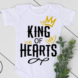 SVG FILES - King Of Hearts SVG - Kids Valentines Day Shirt Design - Kids Quote Valentijnsdag shirt Svg - Baby Boy Cricut Design