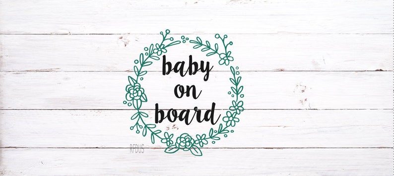 Download Baby On Board Svg Wreath Svg Cricut Cutting File Babies On Etsy