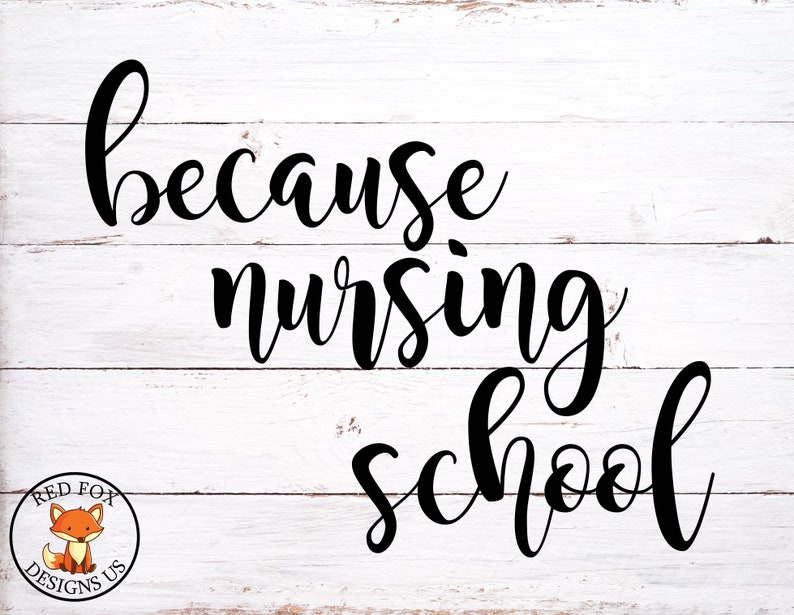 Download Because Nursing School svg Living that nurse life svg Messy | Etsy