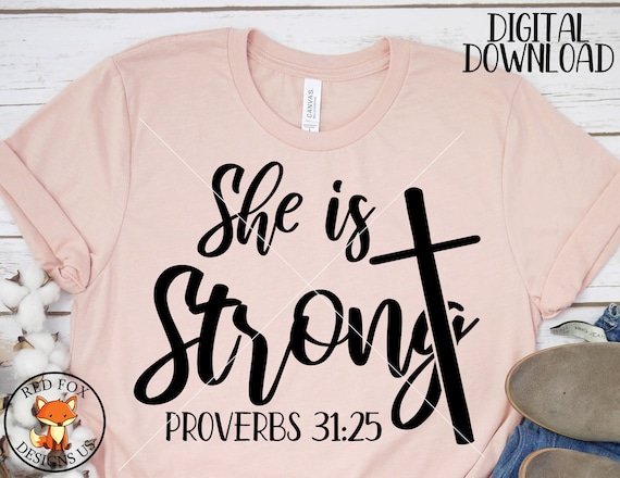 She is Strong Svg Strong beautiful worthy svg be your own | Etsy