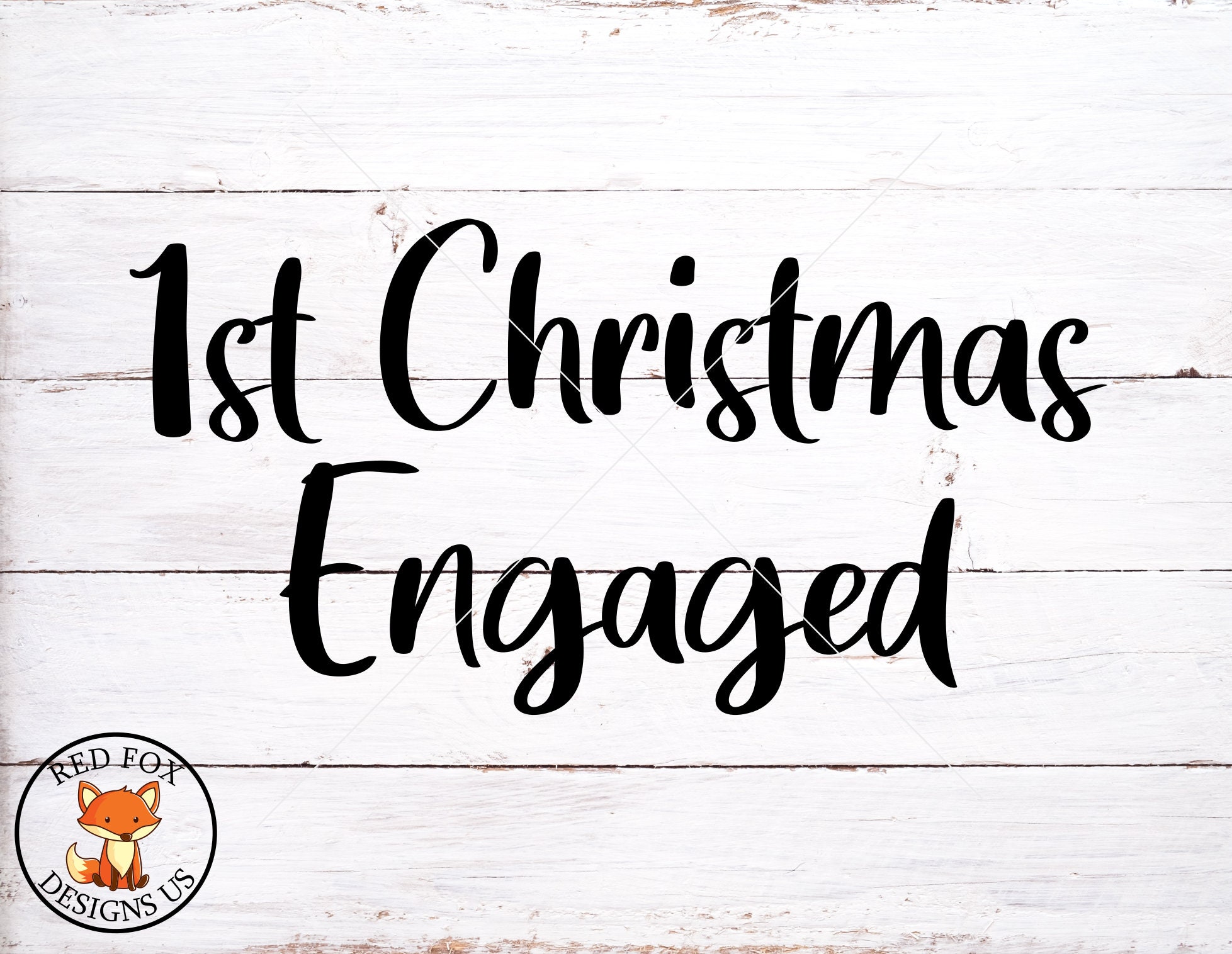 First Christmas Engaged Svg Wedding Svg Engagement Svg Etsy
