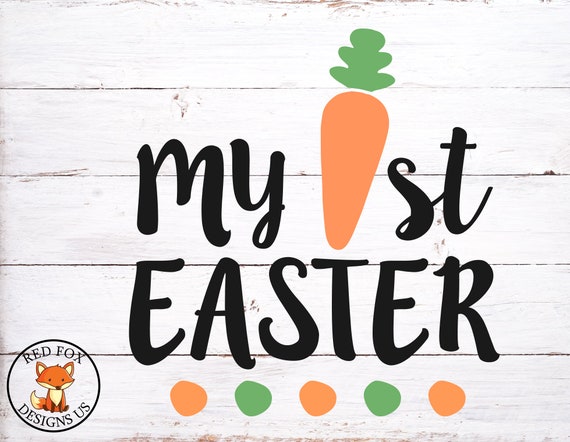 Download My 1st Easter Svg Carrots Svg Easy Cricut Easter Etsy