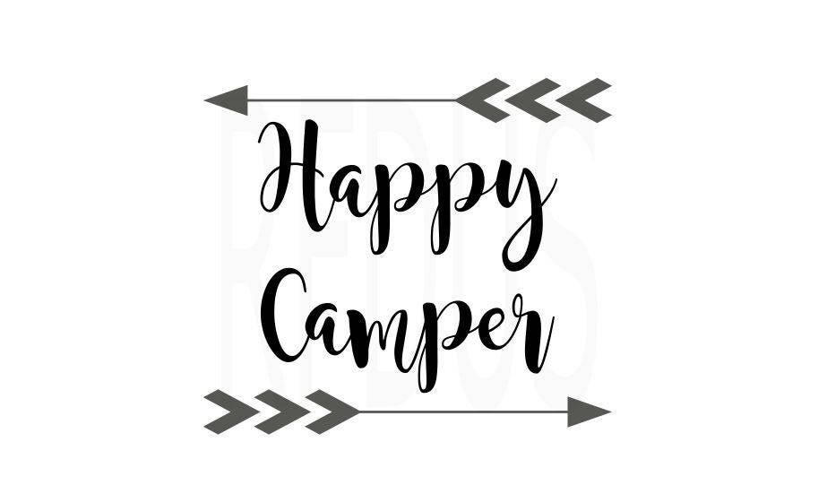 Download Happy Camper SVG Vector Design Cricut Cutting File Hiking ...