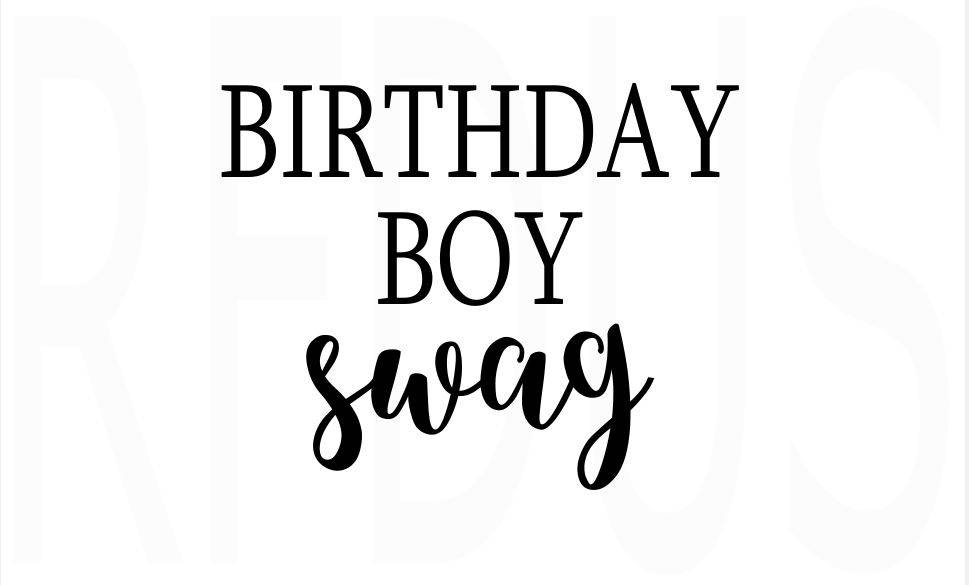 Birthday Boy Swag SVG Easy Cricut Cutting File Hipster Kid Etsy
