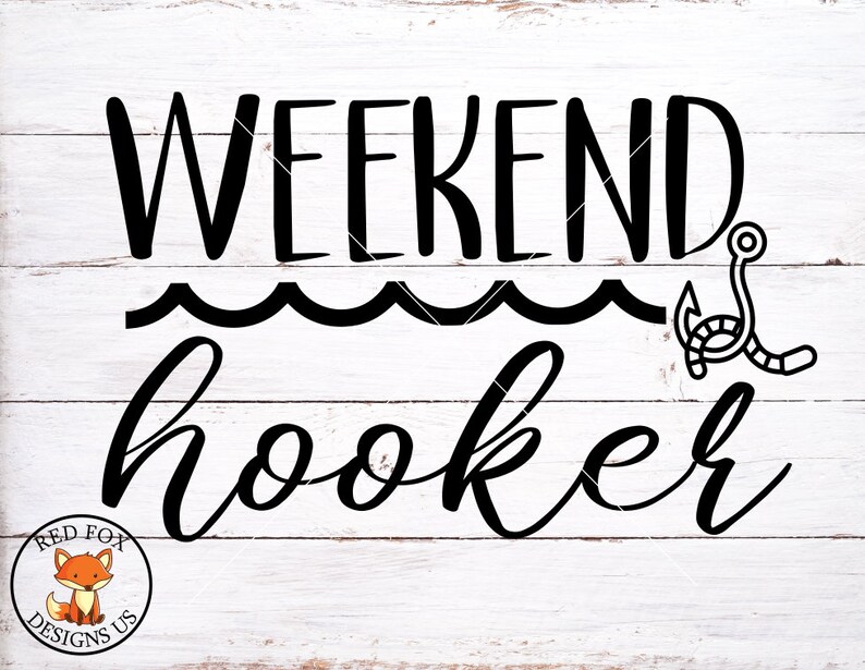 Weekend Hooker svg Father's Day Svg Dad Svg Bass Fish | Etsy