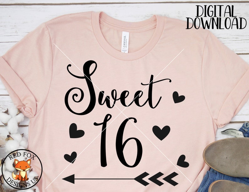 Download Sweet 16 svg sweet sixteen svg easy cricut cut file | Etsy