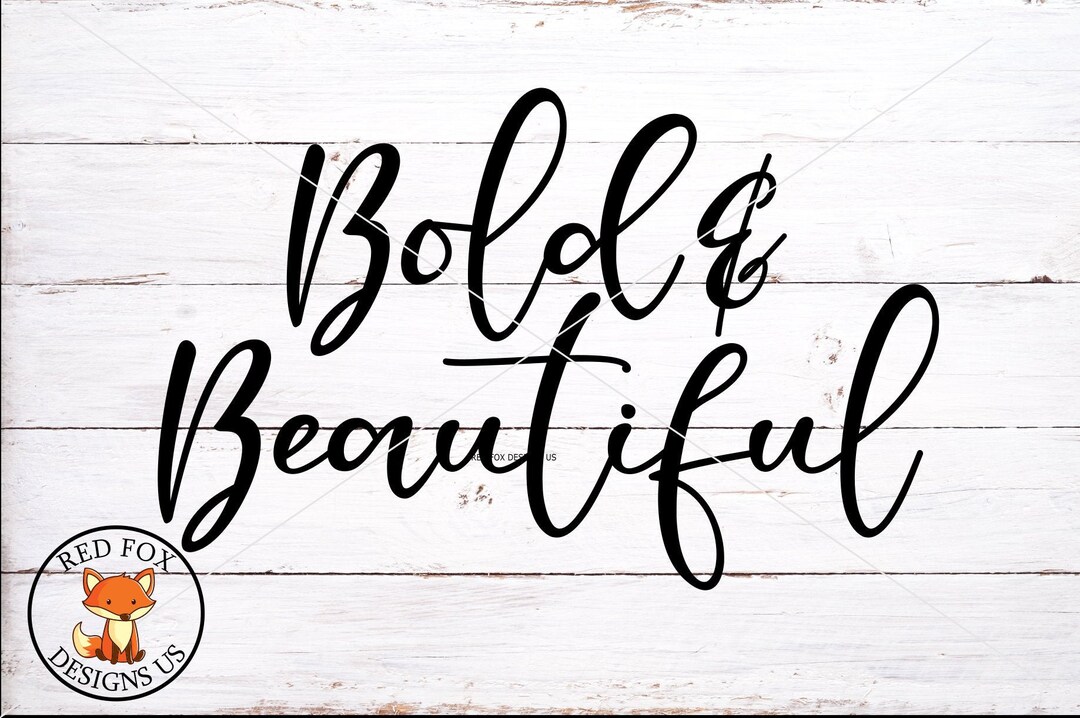 SVG Files Bold and Beautiful SVG Etsy Australia