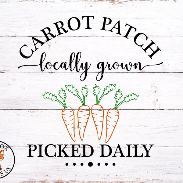 SVG FILES - Carrot Patch Svg - Happy Easter svg - Instant Download - Commercial Use - Carrot svg - Spring Svg - Farmhouse svg - Bunny Rabbit