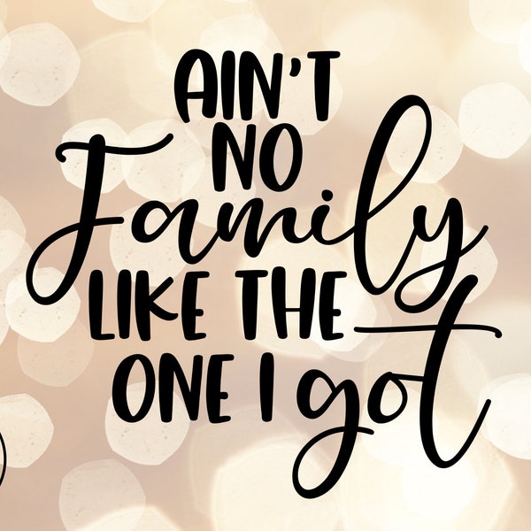 Aint No Family Like the One I Got Svg - Etsy