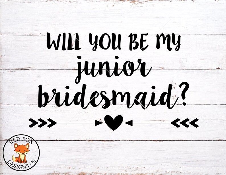 Will You Be My Junior Bridesmaid File Svg Bridesmaid SVG Etsy