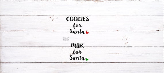 Easy Cricut Cutting File Christmas SVG Milk for santa SVG cookie plate svg Cookies for Santa Holiday Svg milk svg file winter svg