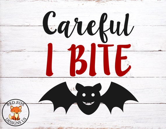 Attenti Che Mordo Svg Pipistrello Vampiro Svg Facile Etsy